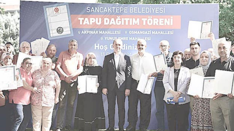 Sancaktepe'de tapu sevinci